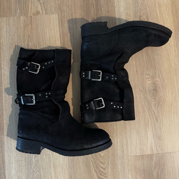 Diesel Black Combat & Moto Boots - Picture 2 of 3